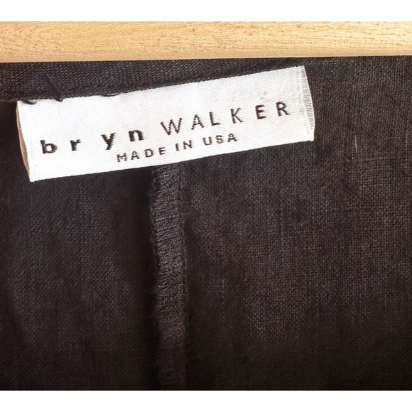 Bryn Walker Midi Linen Dress Small Oversized Bohemian Lagenlook Lagom Coastal - Picture 4 of 10